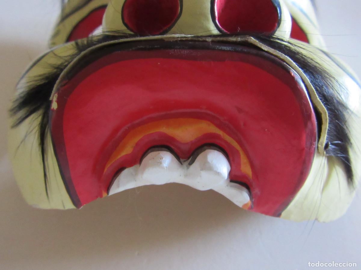 Arte: MASCARA BALINESA TALLADA EN MADERA - Foto 4