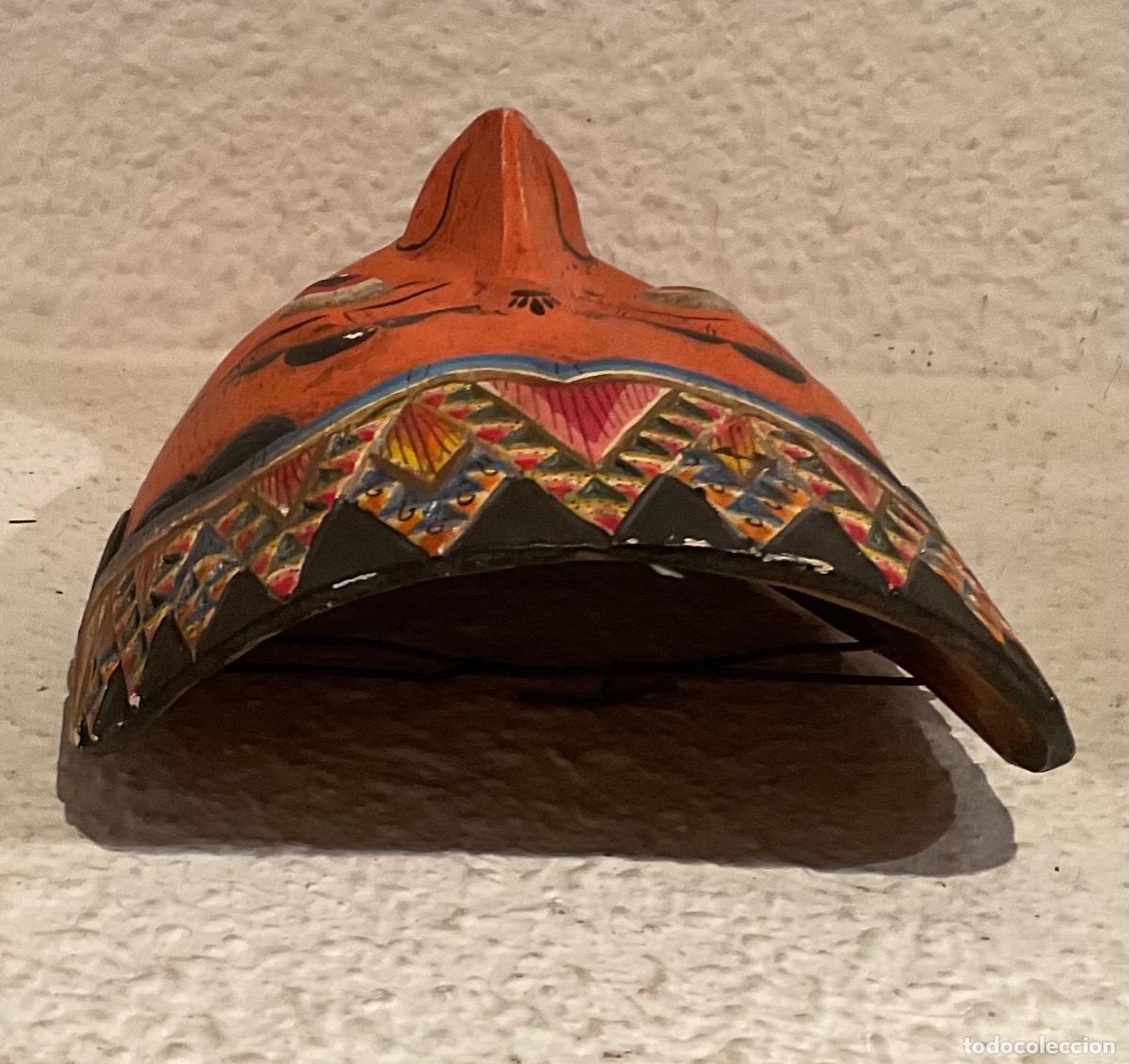 Arte: M&Aacute;SCARA WAYANG TOPENG ORIGINARIA DE LA ISLA DE JAVA de 18 cm - Foto 6