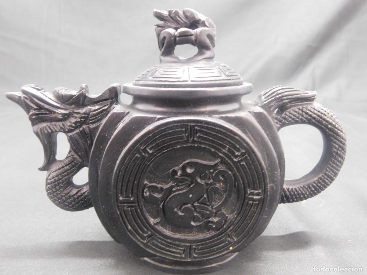 Arte: Tetera Oriental - Arcilla Negra - Foto 4