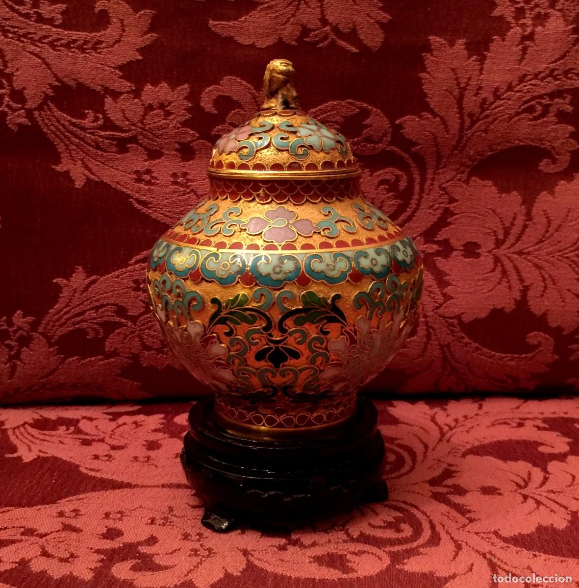 Arte: TIBOR EN CLOISONN&Eacute; CON LE&Oacute;N DE FOO. - Foto 3