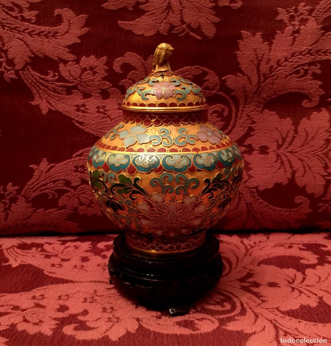 Arte: TIBOR EN CLOISONN&Eacute; CON LE&Oacute;N DE FOO. - Foto 5