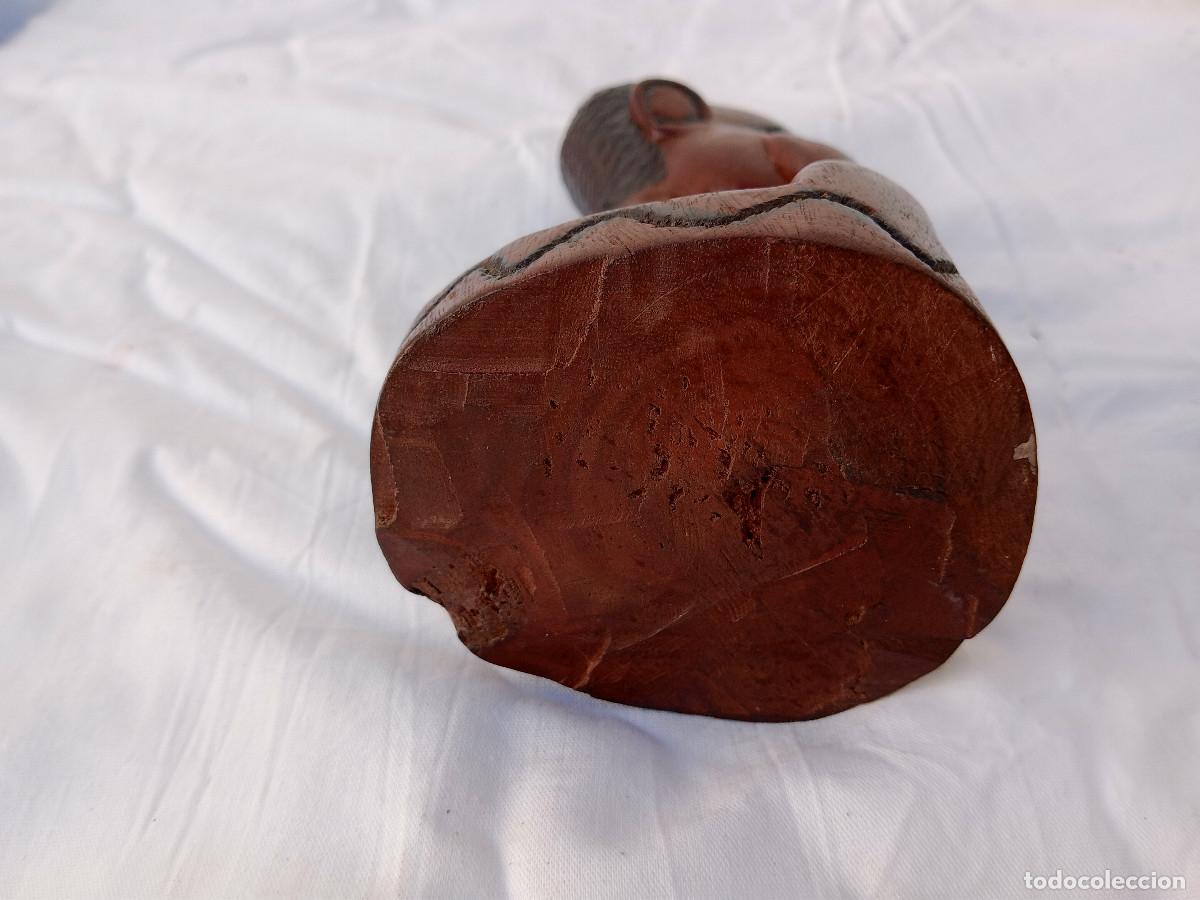 Arte: busto africano madera - Foto 7
