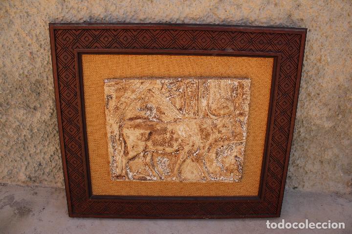 Arte: cuadro vaca arte egipcio relieve - Foto 2
