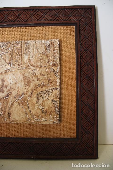 Arte: cuadro vaca arte egipcio relieve - Foto 4