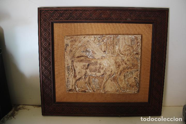 Arte: cuadro vaca arte egipcio relieve - Foto 5