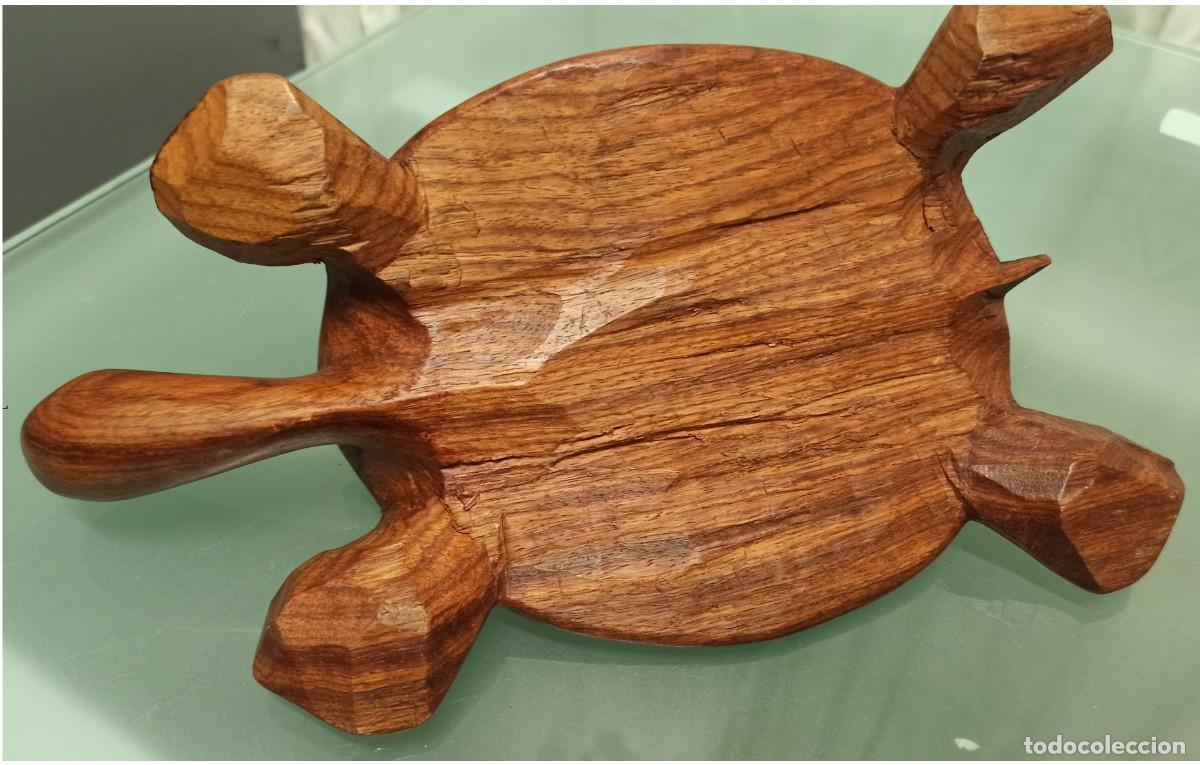 Arte: TORTUGA MADERA MACIZA TALLADA - Foto 3