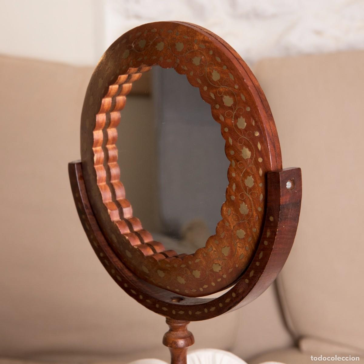 Arte: Espejo de madera origen India - Foto 3
