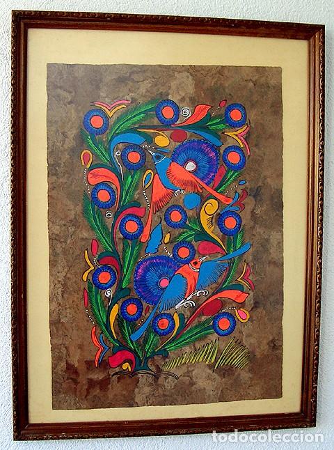 Arte: Corteza M&eacute;xico, pintado a mano. - Foto 1