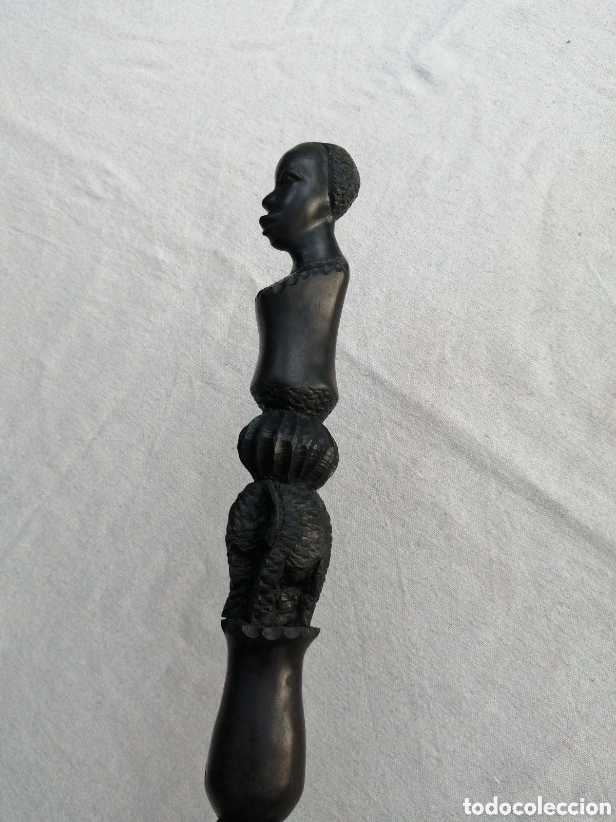 Arte: Bast&oacute;n &eacute;bano tallado - Foto 5