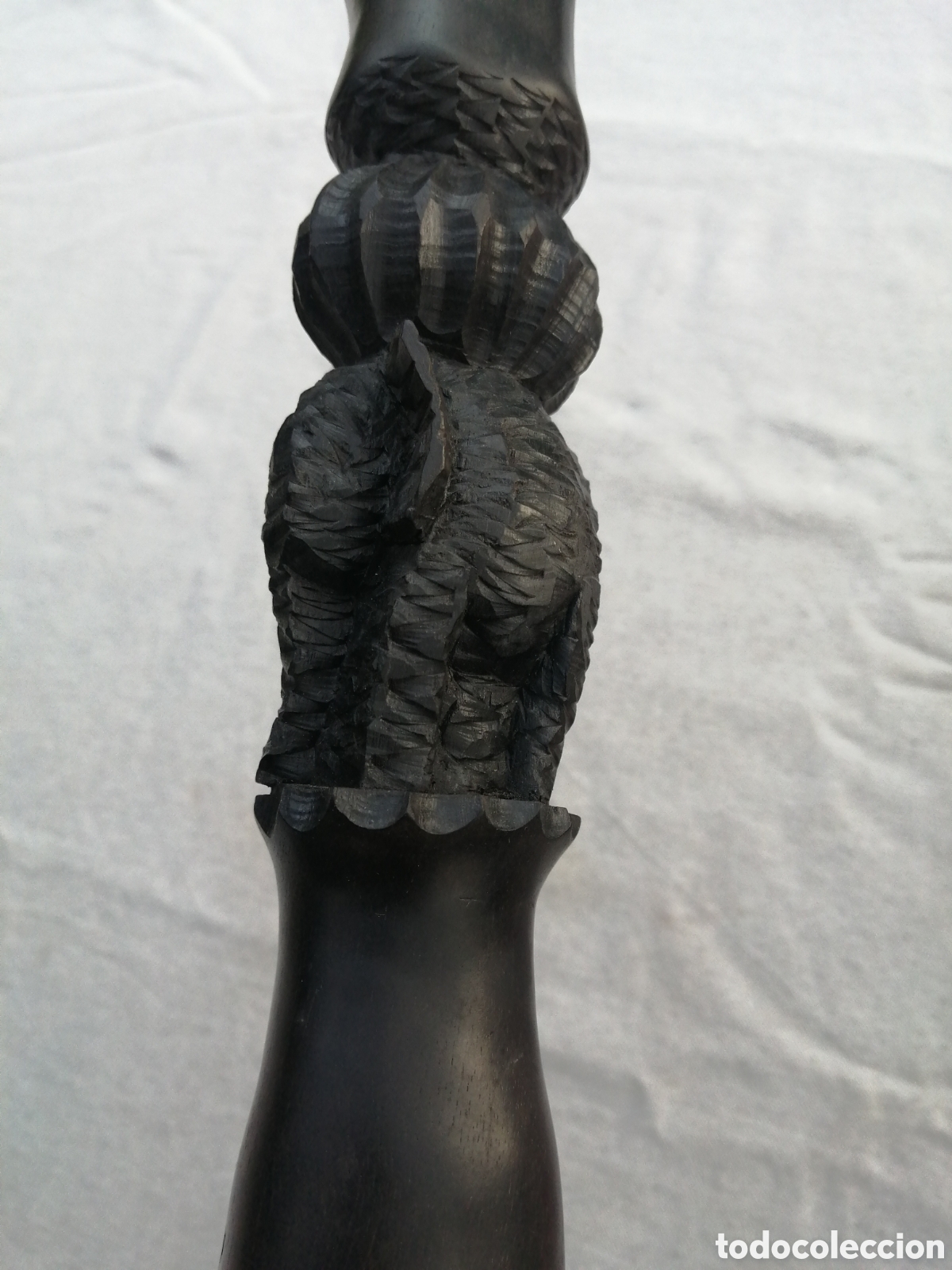 Arte: Bast&oacute;n &eacute;bano tallado - Foto 11