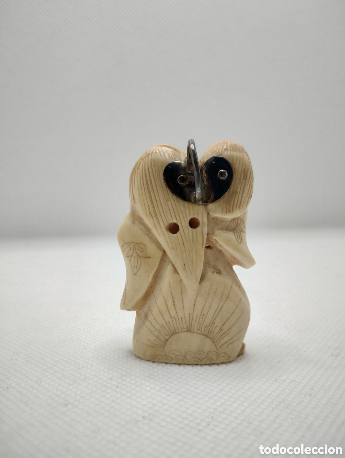 Arte: Antiguo netsuke doble cara - Foto 3