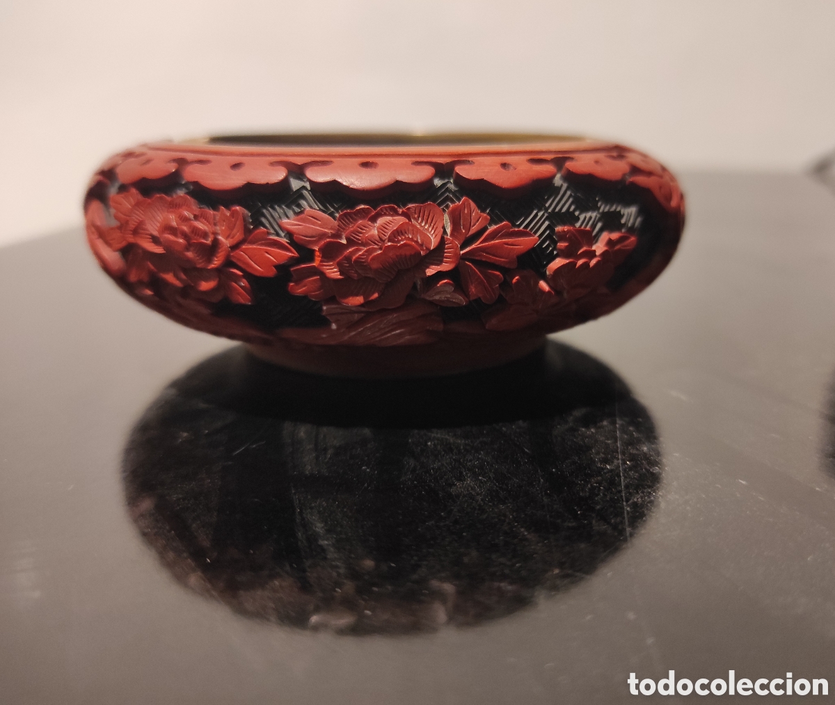Arte: Carnicero laca china cinabrio - Foto 1
