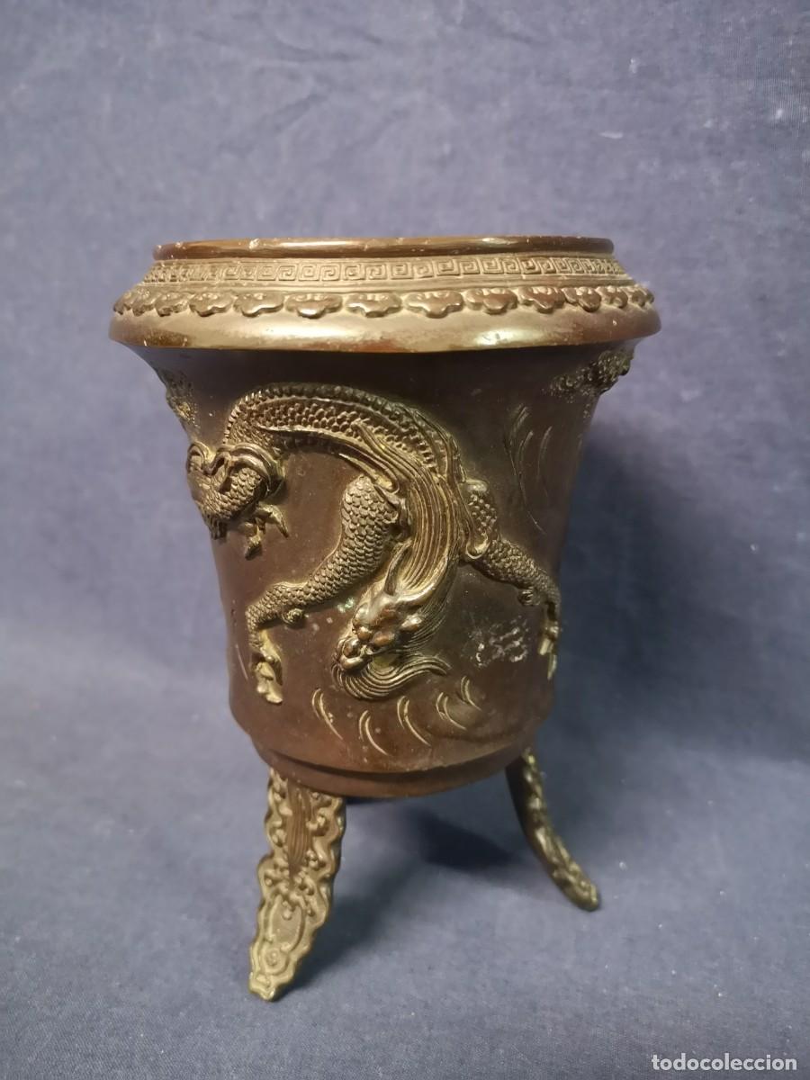 Arte: JARRON CHINO EN BRONCE - Foto 2