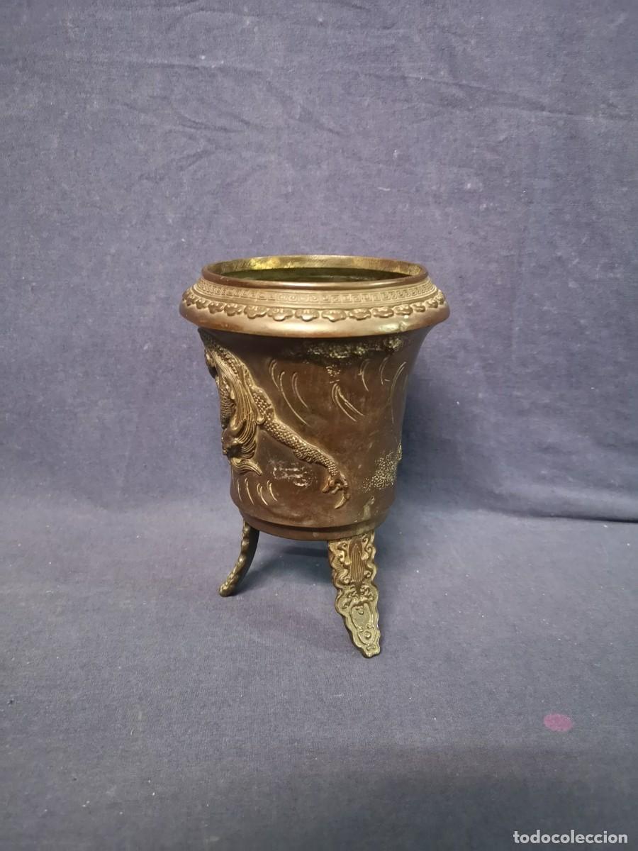 Arte: JARRON CHINO EN BRONCE - Foto 3