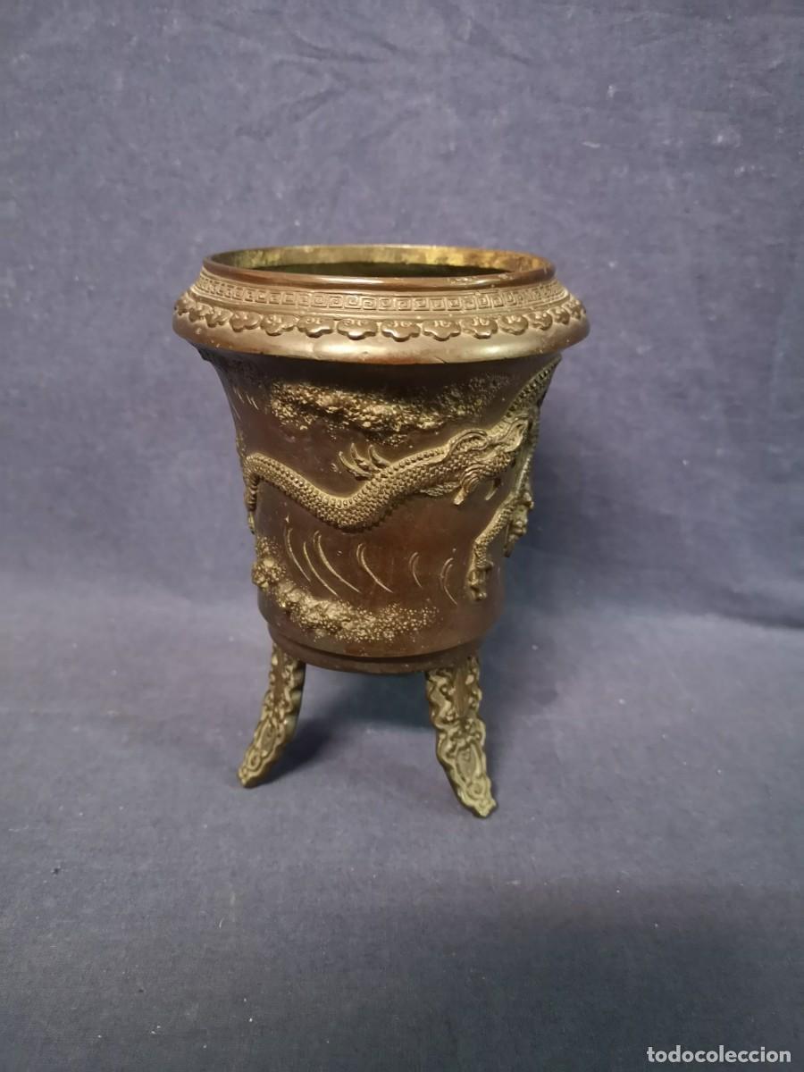 Arte: JARRON CHINO EN BRONCE - Foto 7