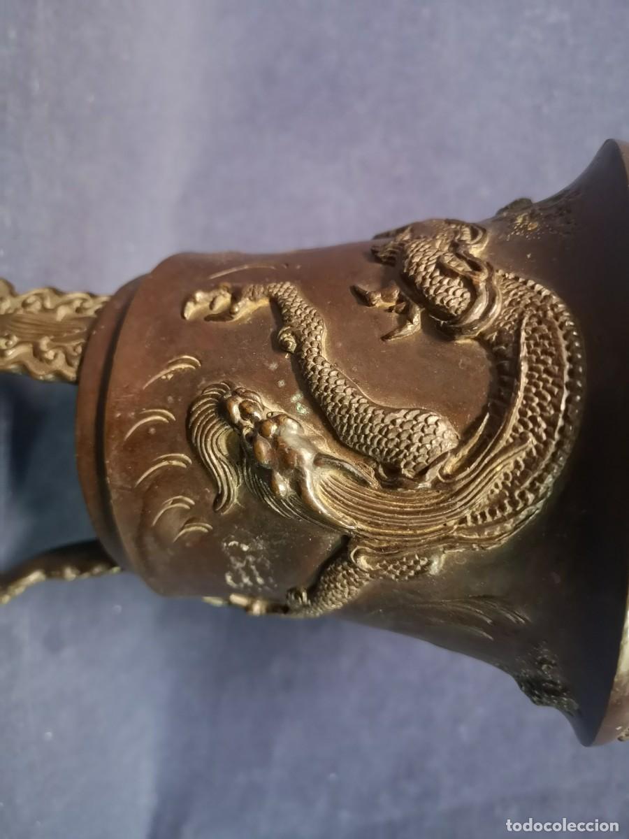 Arte: JARRON CHINO EN BRONCE - Foto 8