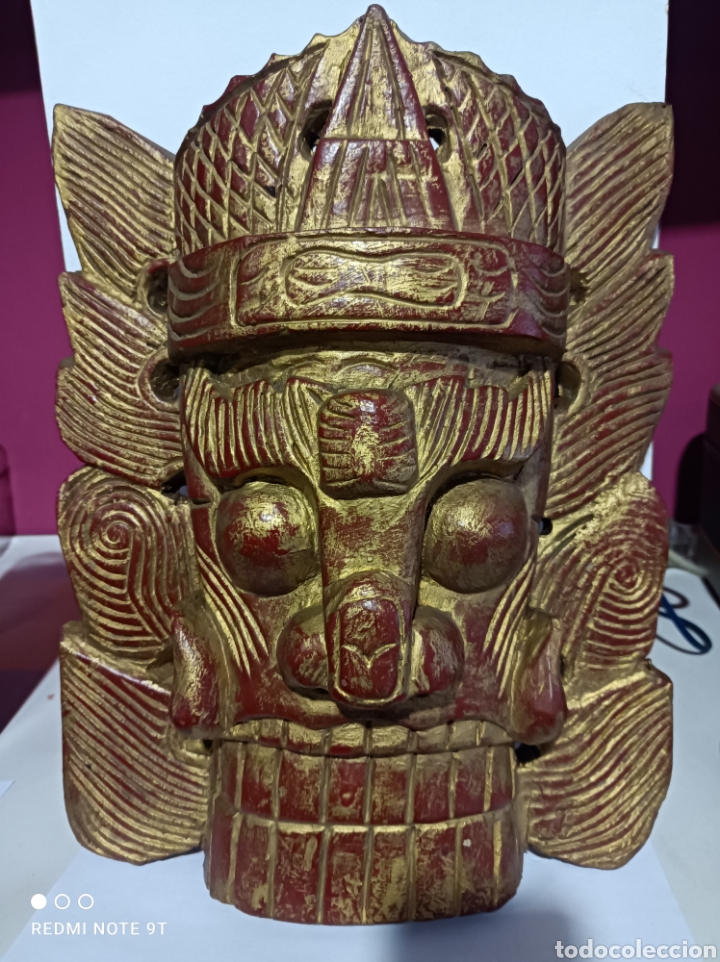 Arte: M&aacute;scara Azteca. - Foto 1