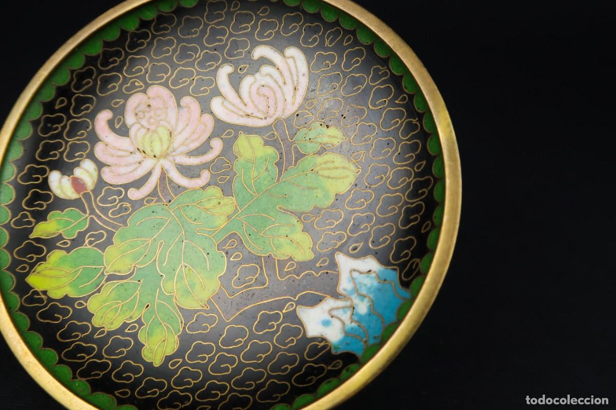 Arte: Antiguo Plato Chino Cloisonne - Foto 5