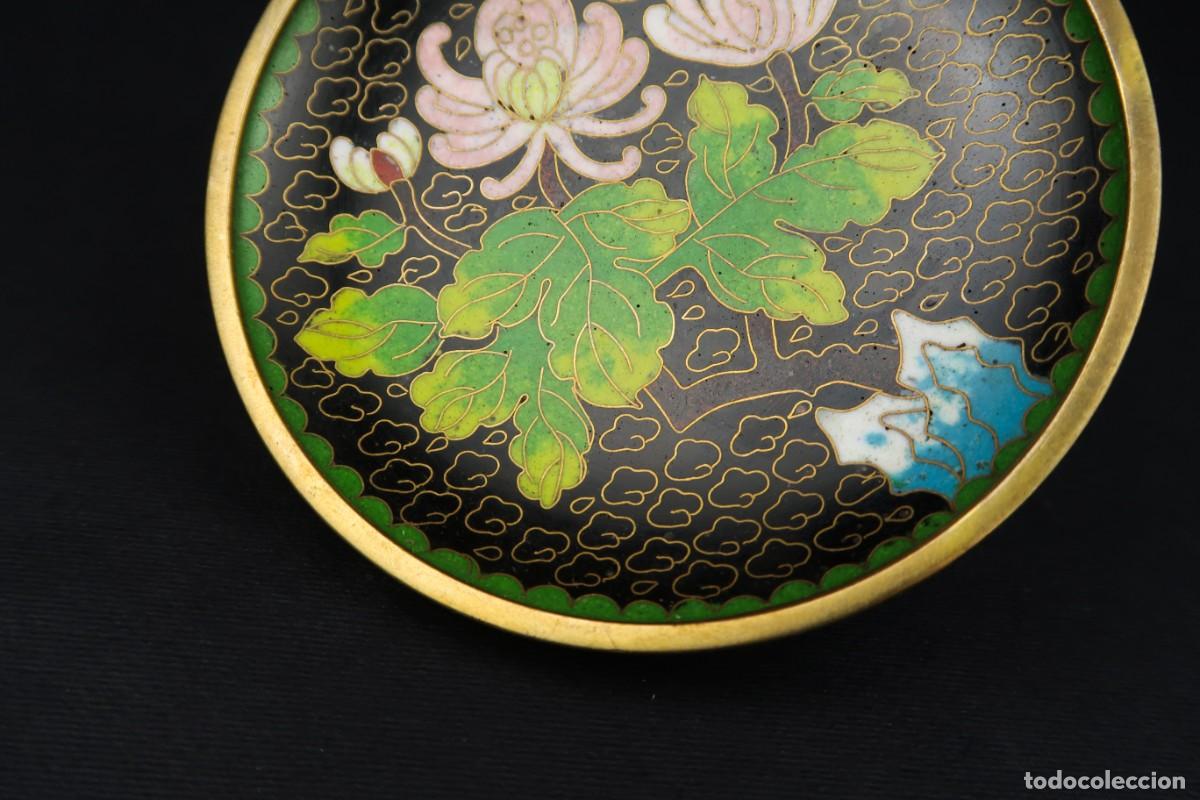 Arte: Antiguo Plato Chino Cloisonne - Foto 6