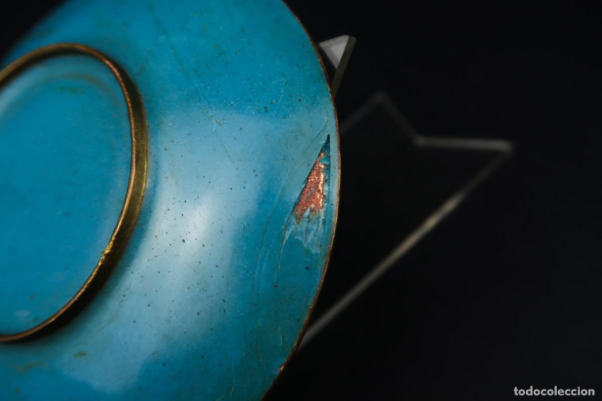 Arte: Antiguo Plato Chino Cloisonne - Foto 8