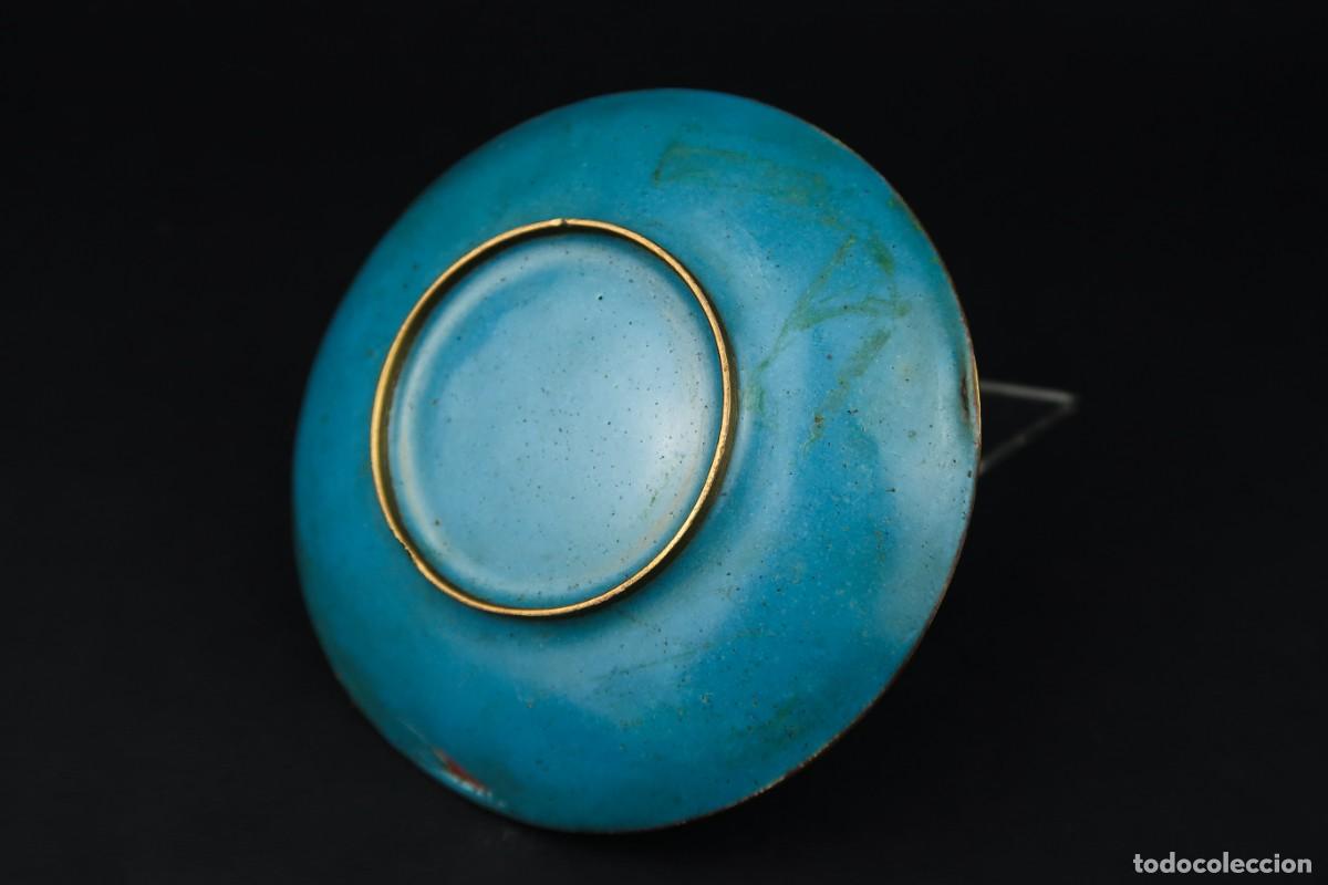 Arte: Antiguo Plato Chino Cloisonne - Foto 9
