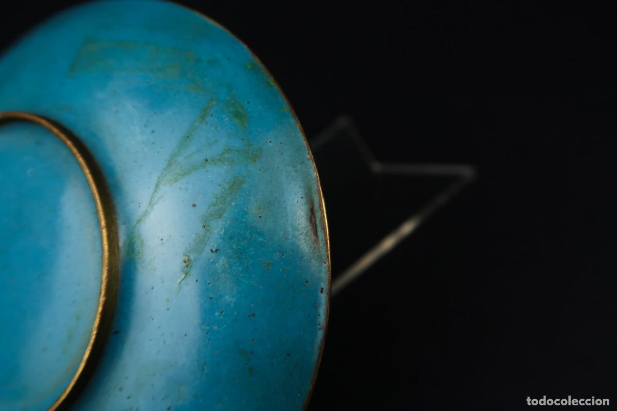 Arte: Antiguo Plato Chino Cloisonne - Foto 10