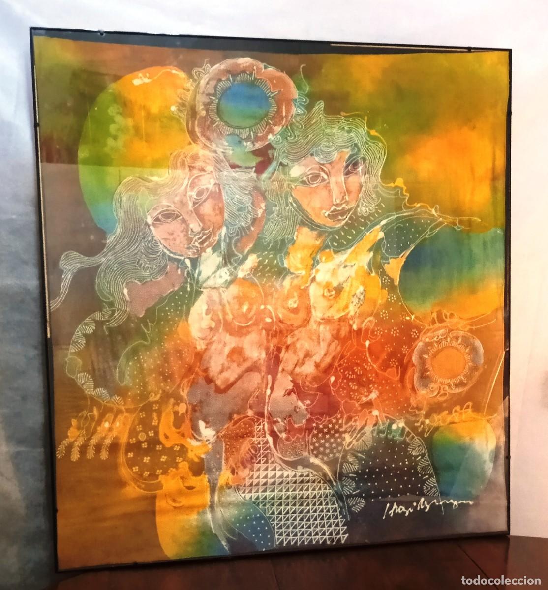 Arte: Batik surrealista multicolor - Foto 4