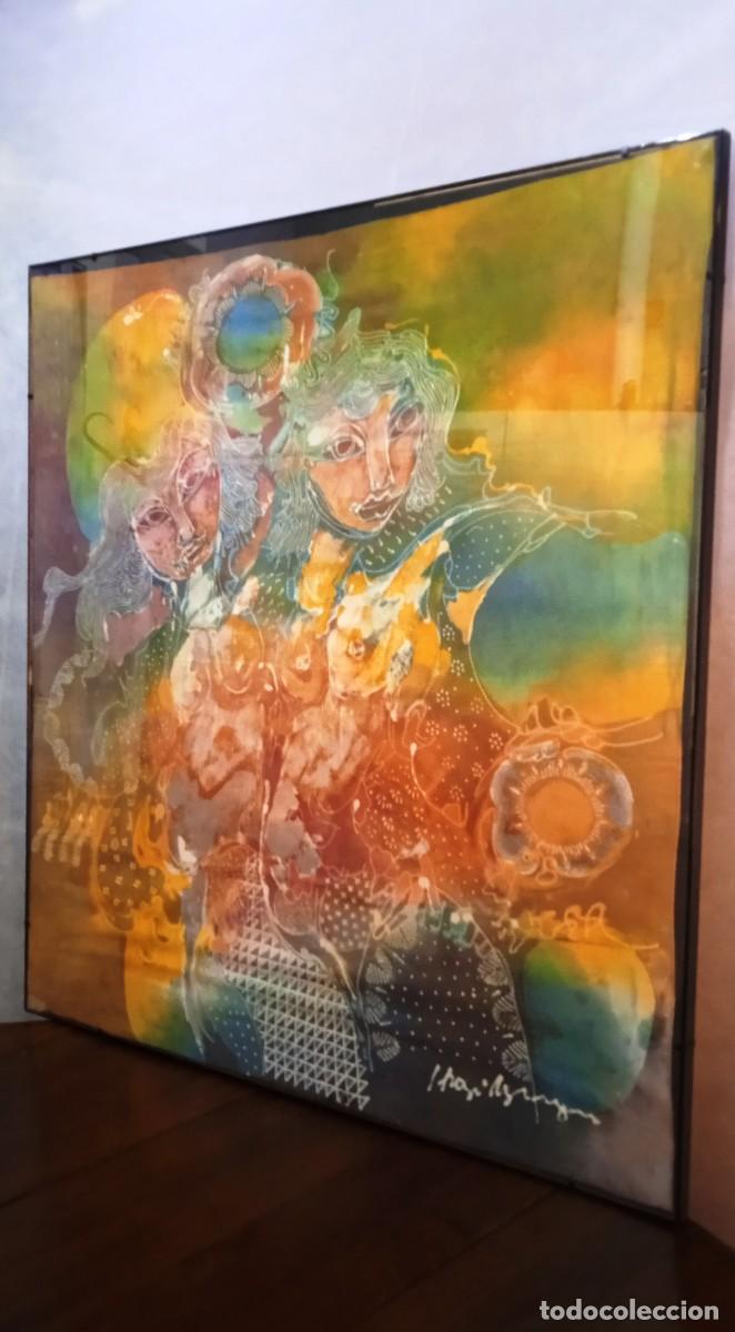 Arte: Batik surrealista multicolor - Foto 6