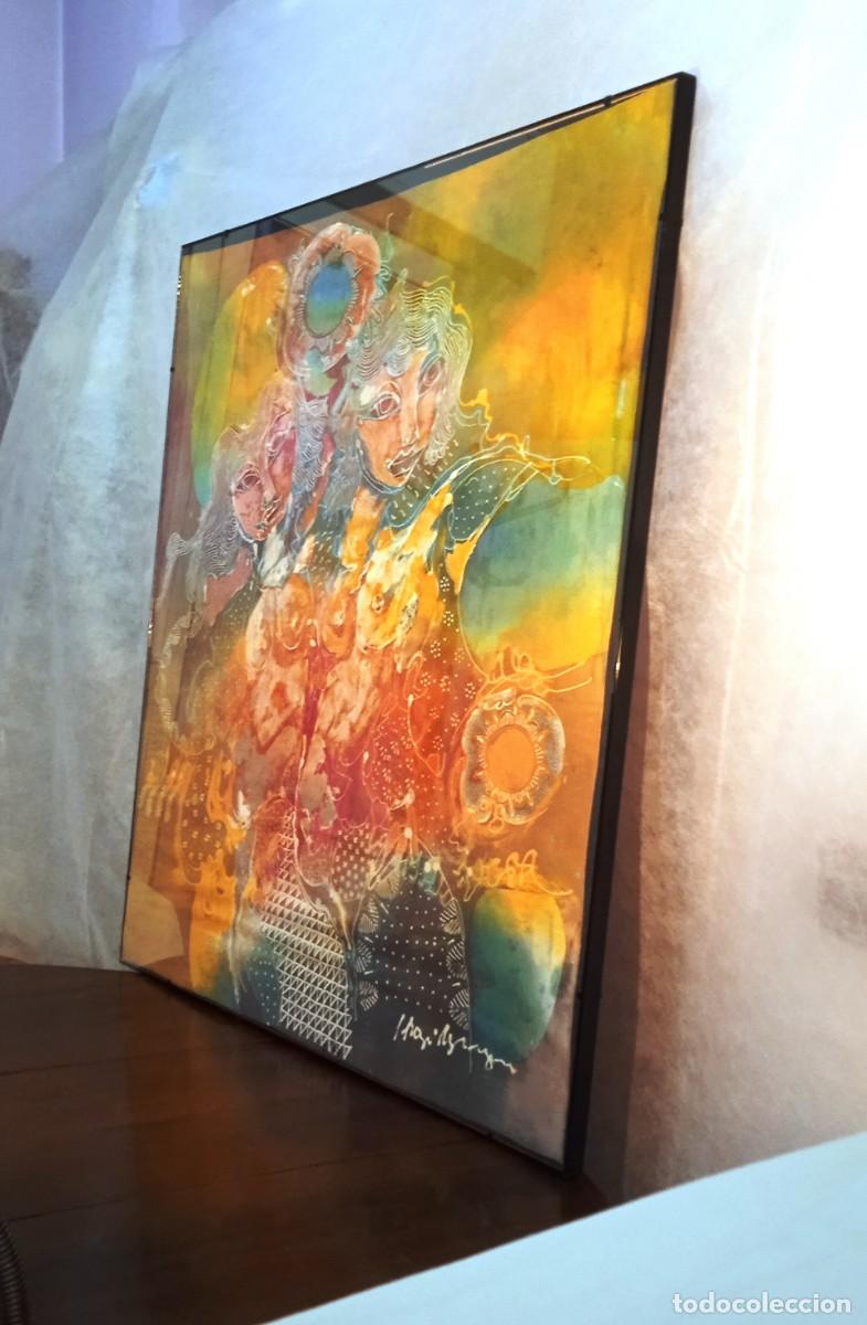 Arte: Batik surrealista multicolor - Foto 10