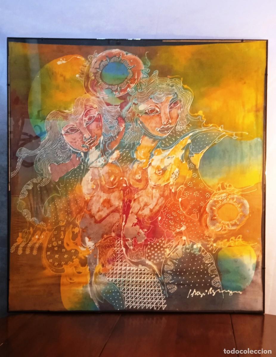 Arte: Batik surrealista multicolor - Foto 16