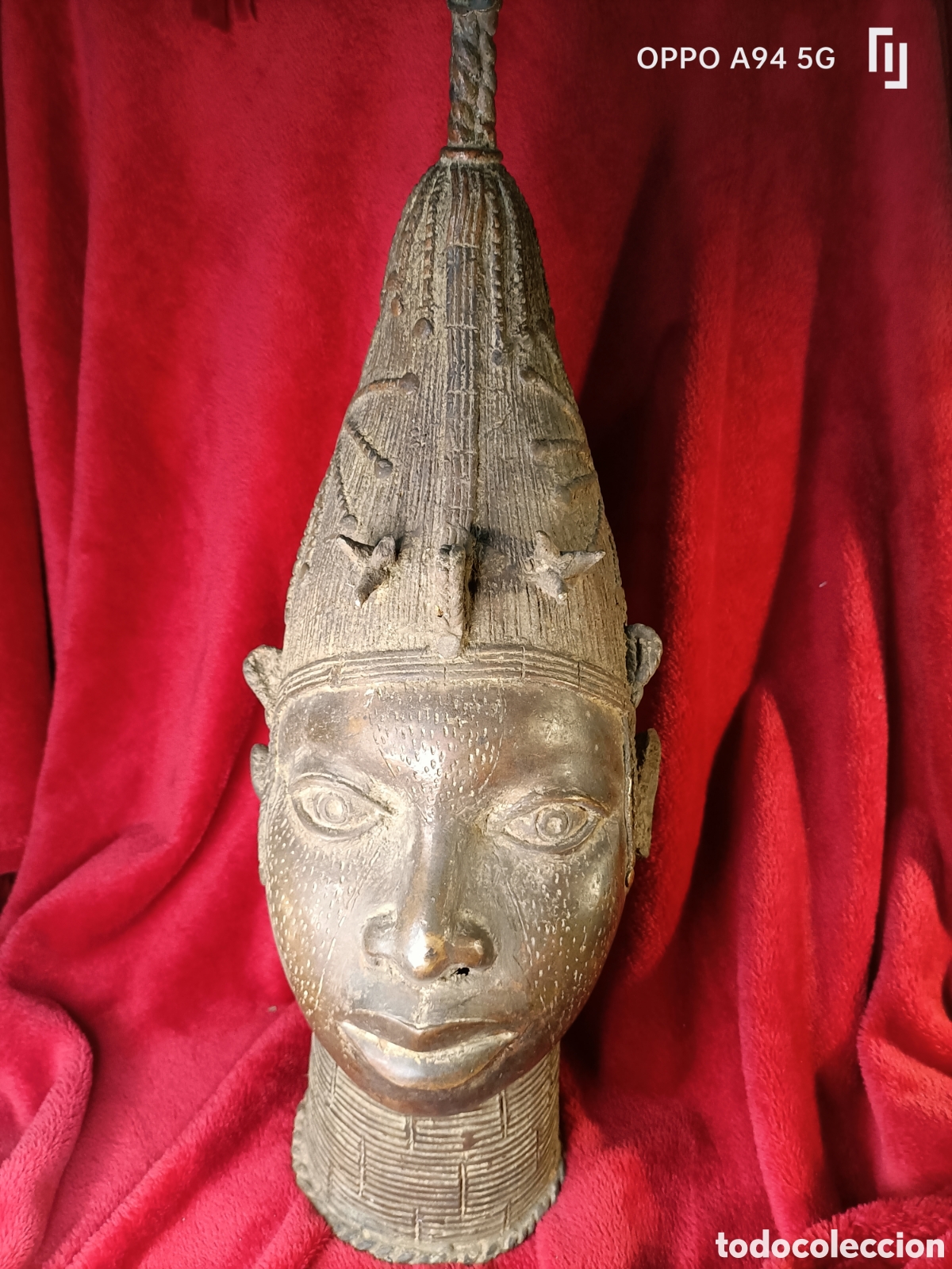 Arte: bronce africano Ben&iacute;n antiguo - Foto 2