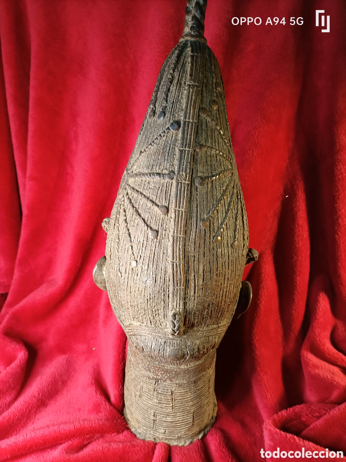 Arte: bronce africano Ben&iacute;n antiguo - Foto 3