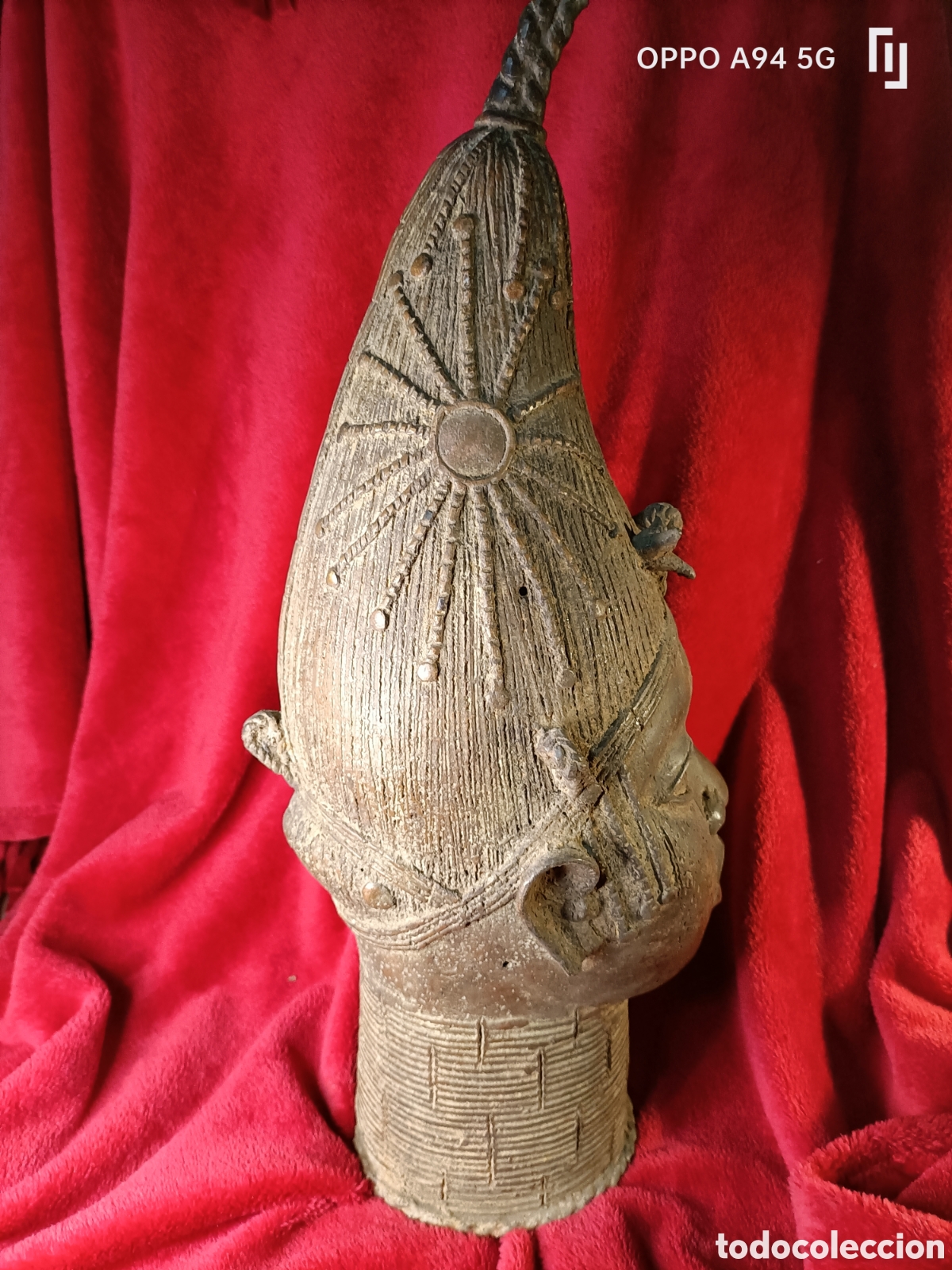 Arte: bronce africano Ben&iacute;n antiguo - Foto 4