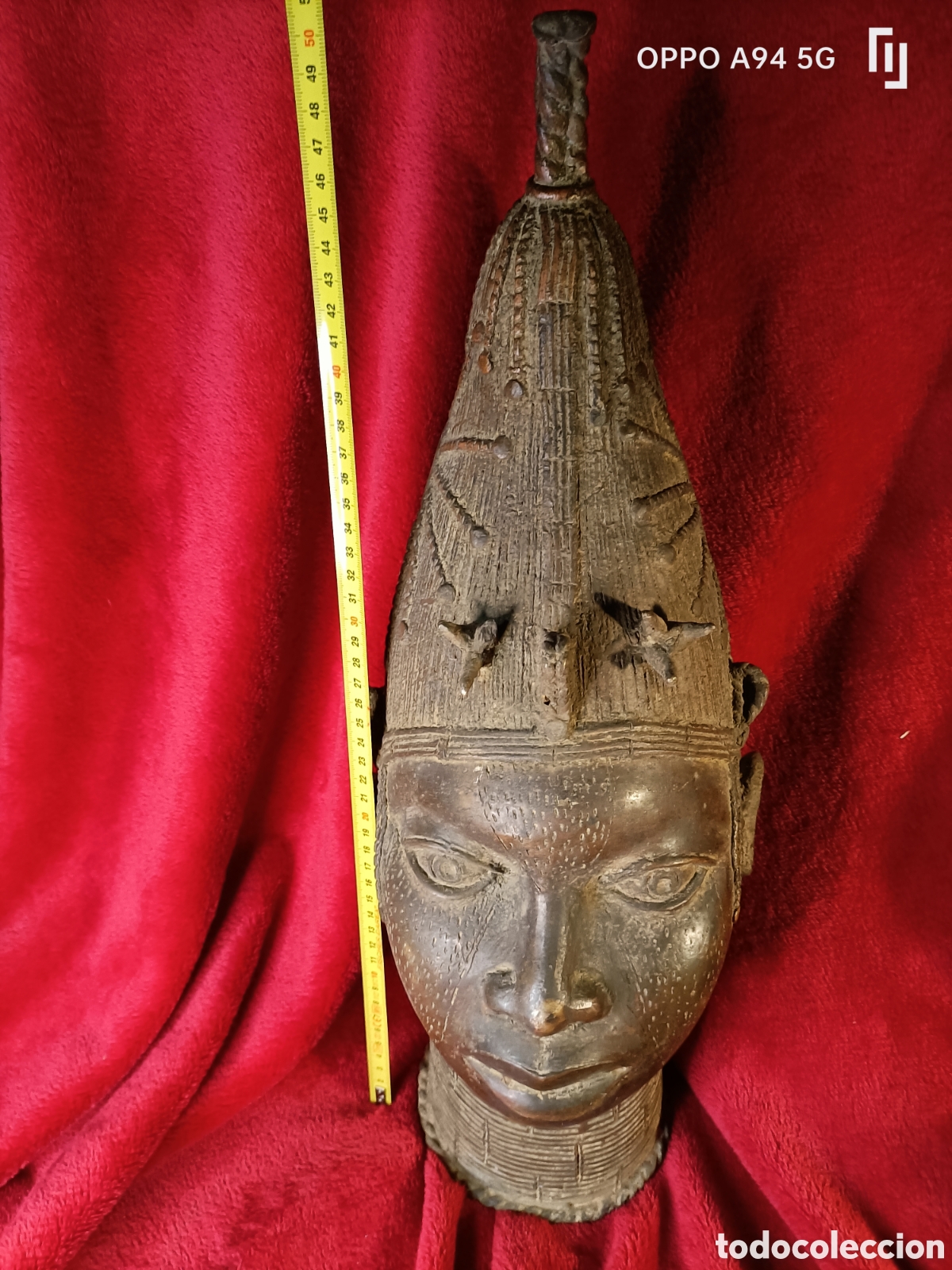 Arte: bronce africano Ben&iacute;n antiguo - Foto 5