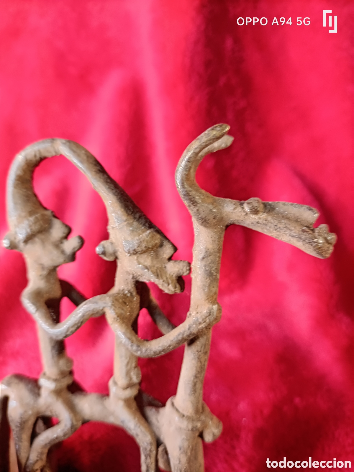 Arte: pieza africana en bronce - Foto 4