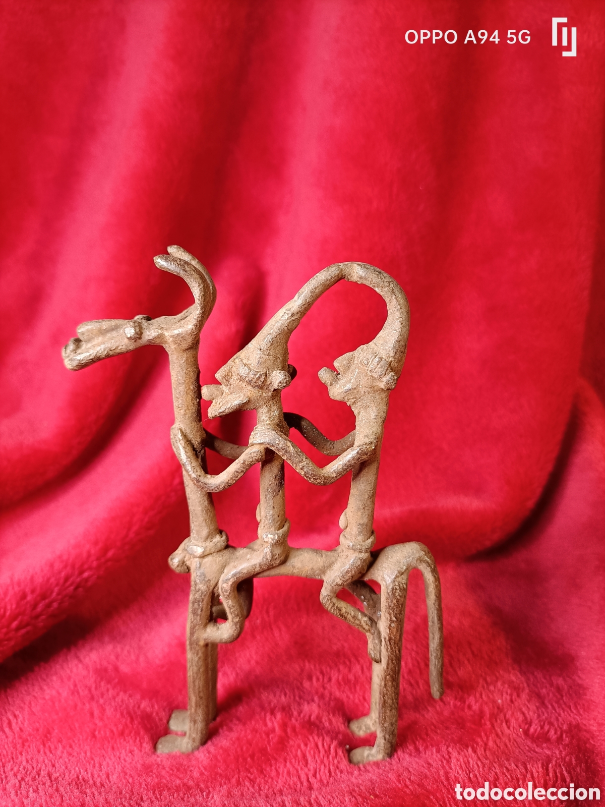 Arte: pieza africana en bronce - Foto 5