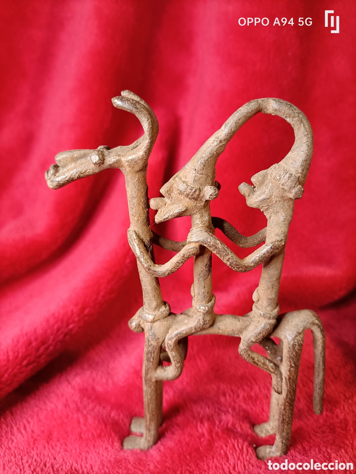 Arte: pieza africana en bronce - Foto 1