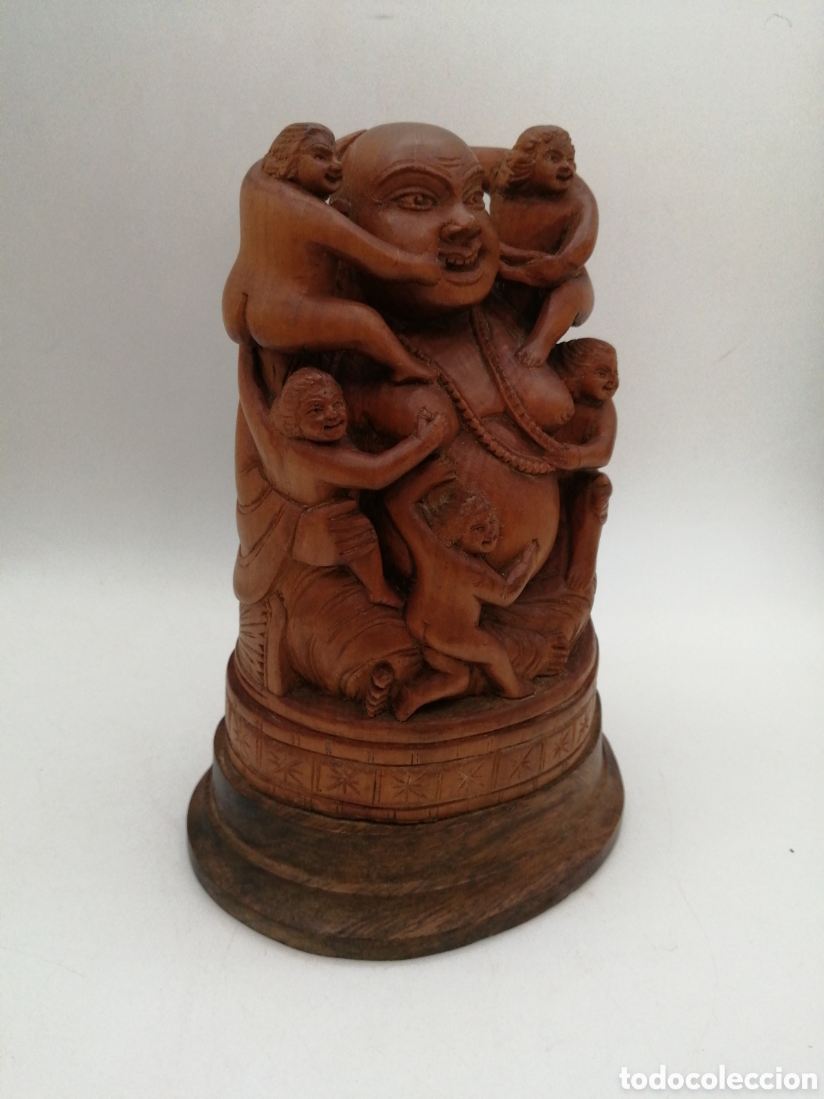 Arte: Escultura oriental madera. Buda - Foto 2