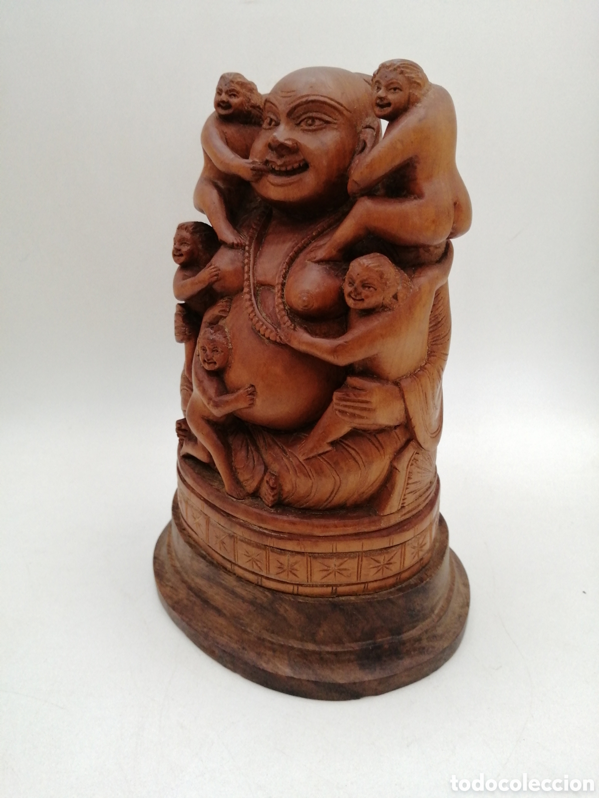 Arte: Escultura oriental madera. Buda - Foto 3