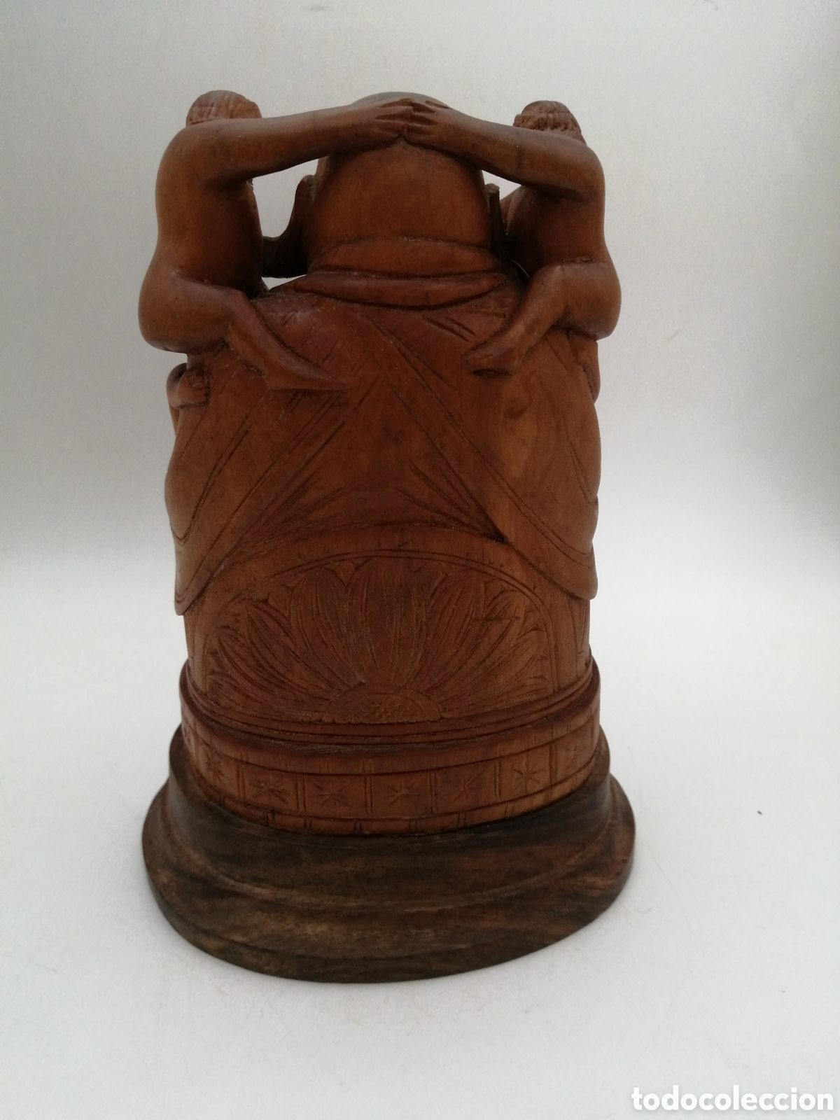 Arte: Escultura oriental madera. Buda - Foto 4