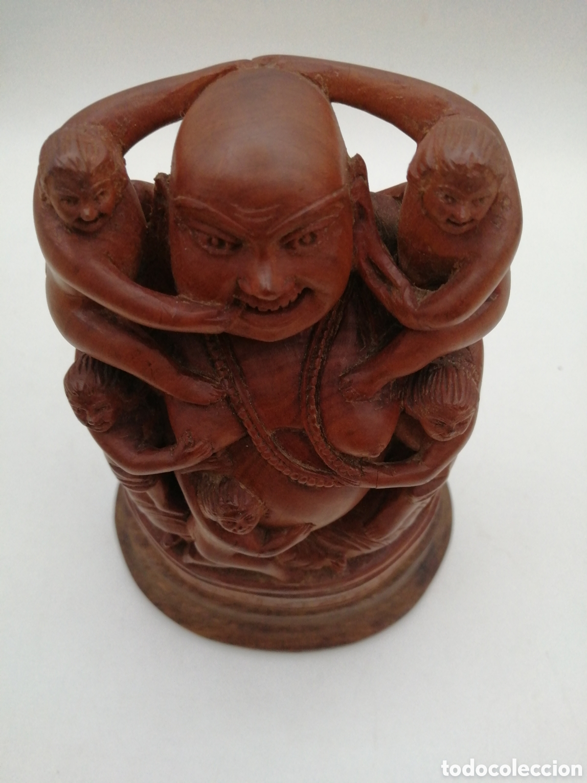 Arte: Escultura oriental madera. Buda - Foto 6