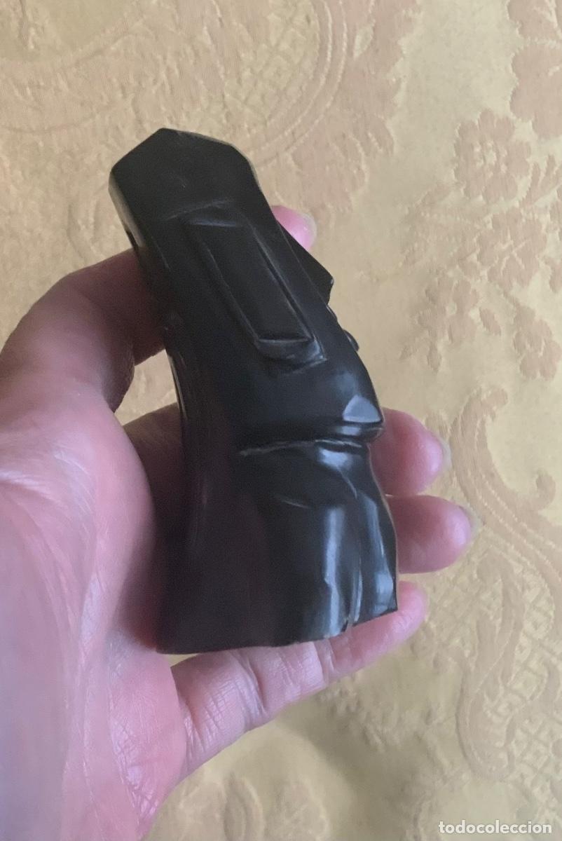 Arte: FIGURA MOAL RAPA NUI TALLADA EN ASTA - Foto 11
