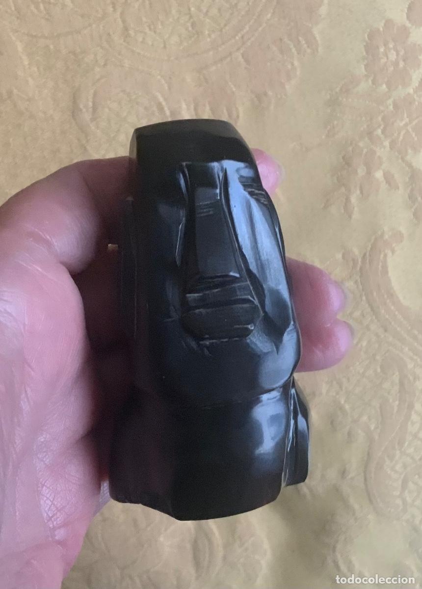 Arte: FIGURA MOAL RAPA NUI TALLADA EN ASTA - Foto 14