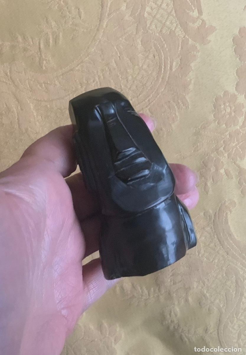 Arte: FIGURA MOAL RAPA NUI TALLADA EN ASTA - Foto 15