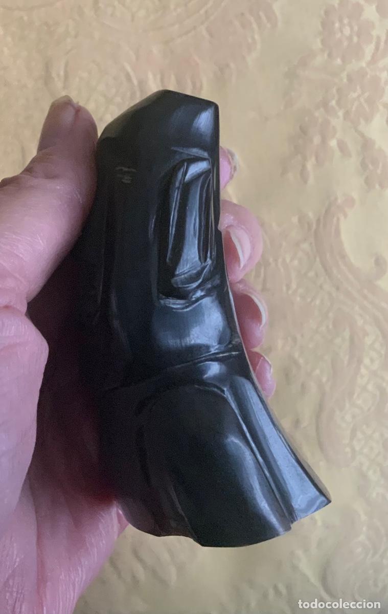 Arte: FIGURA MOAL RAPA NUI TALLADA EN ASTA - Foto 17