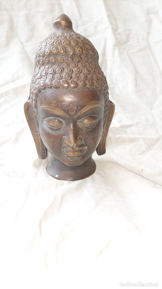 Arte: Cabeza de Buda de bronce - Foto 1