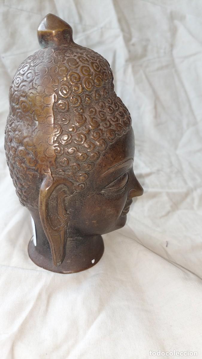 Arte: Cabeza de Buda de bronce - Foto 2