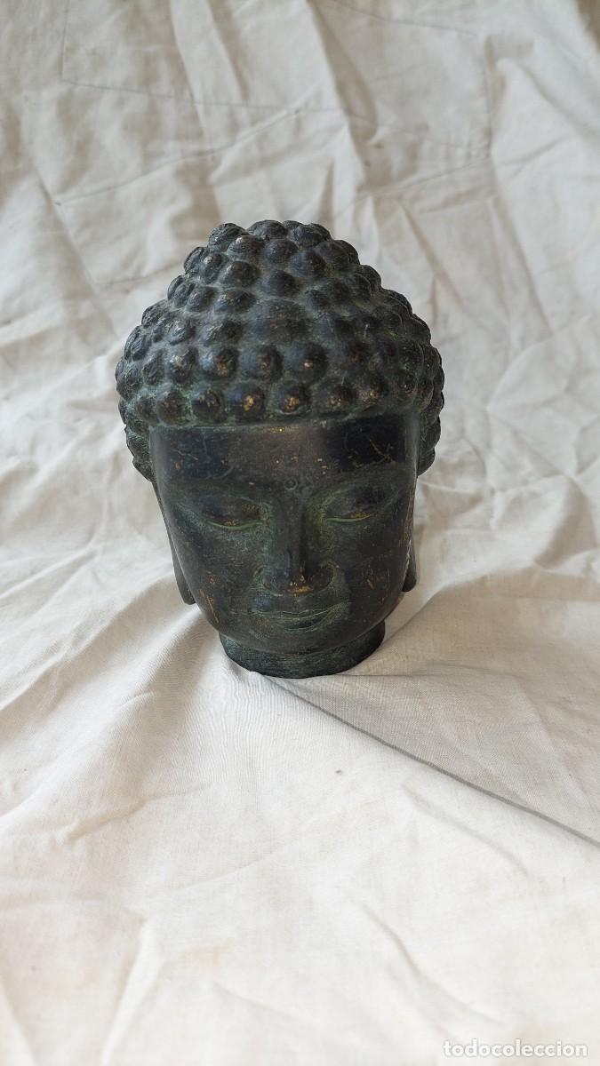 Arte: Cabeza de Buda de bronce - Foto 1