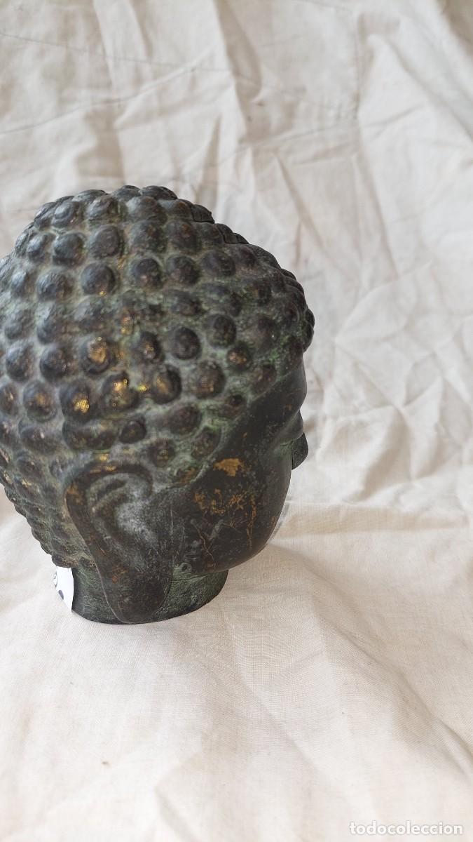 Arte: Cabeza de Buda de bronce - Foto 2