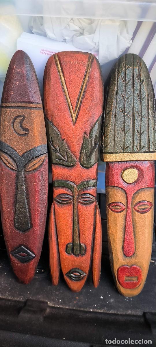 Arte: 6 M&Aacute;SCARAS AFRICANAS 40 cm - Foto 3